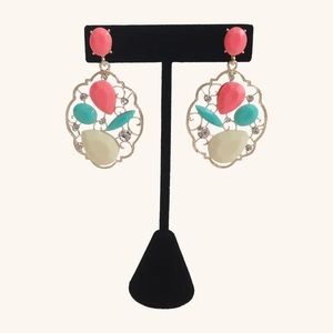 Peach Mosaic Earrings